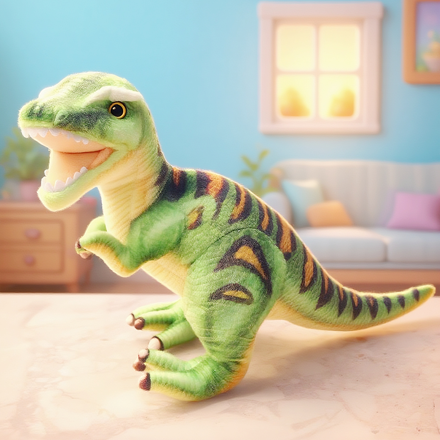 仿真侏罗纪恐龙毛绒玩具公仔玩偶