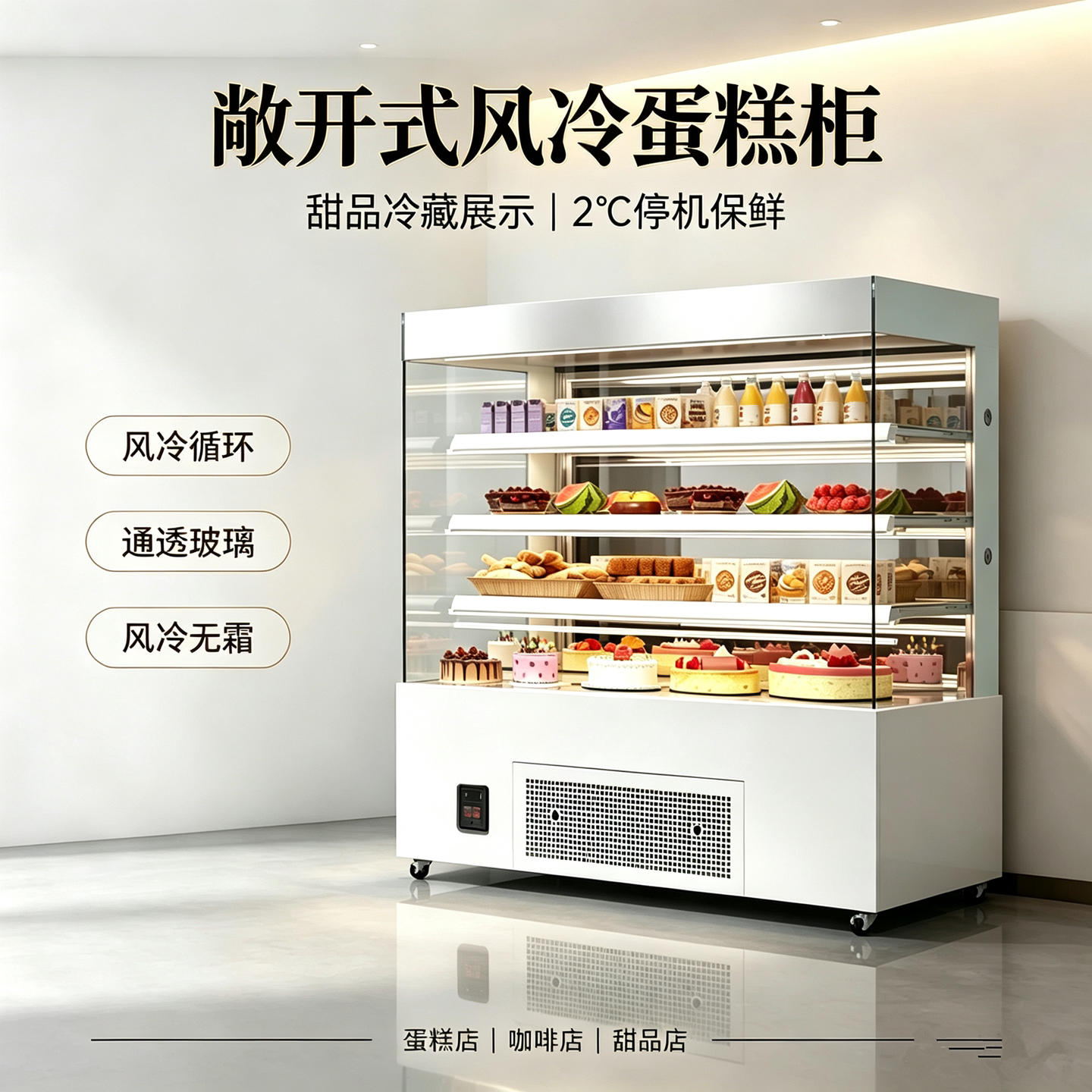 西美子可定制风冷蛋糕冷藏展示柜