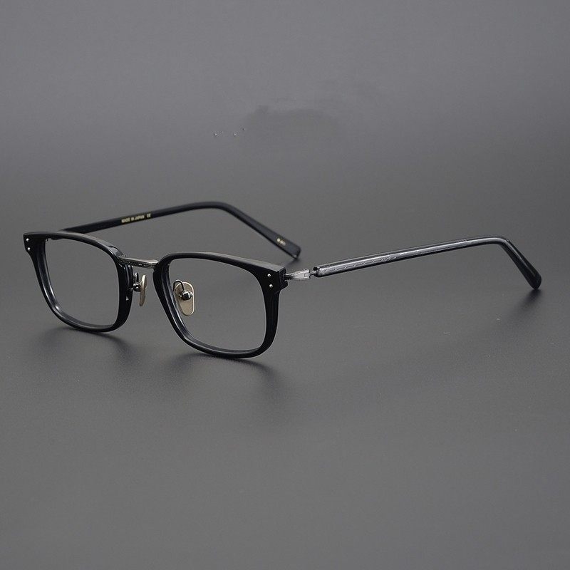 高度数方形复古日本成品眼镜框架