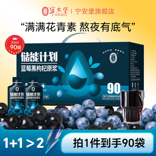宁安堡杞小养蓝莓黑枸杞原浆鲜榨果汁营养品健康饮品送礼盒2700ml