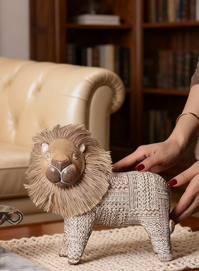 梵凡艺术侘寂风[缄默者•狮]摆件