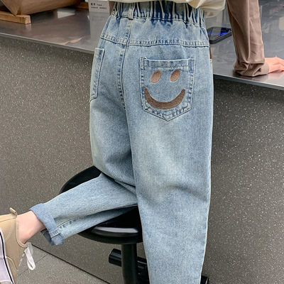 童装女童加绒牛仔裤2025冬季新款儿童加厚休闲长裤大童秋冬裤子潮