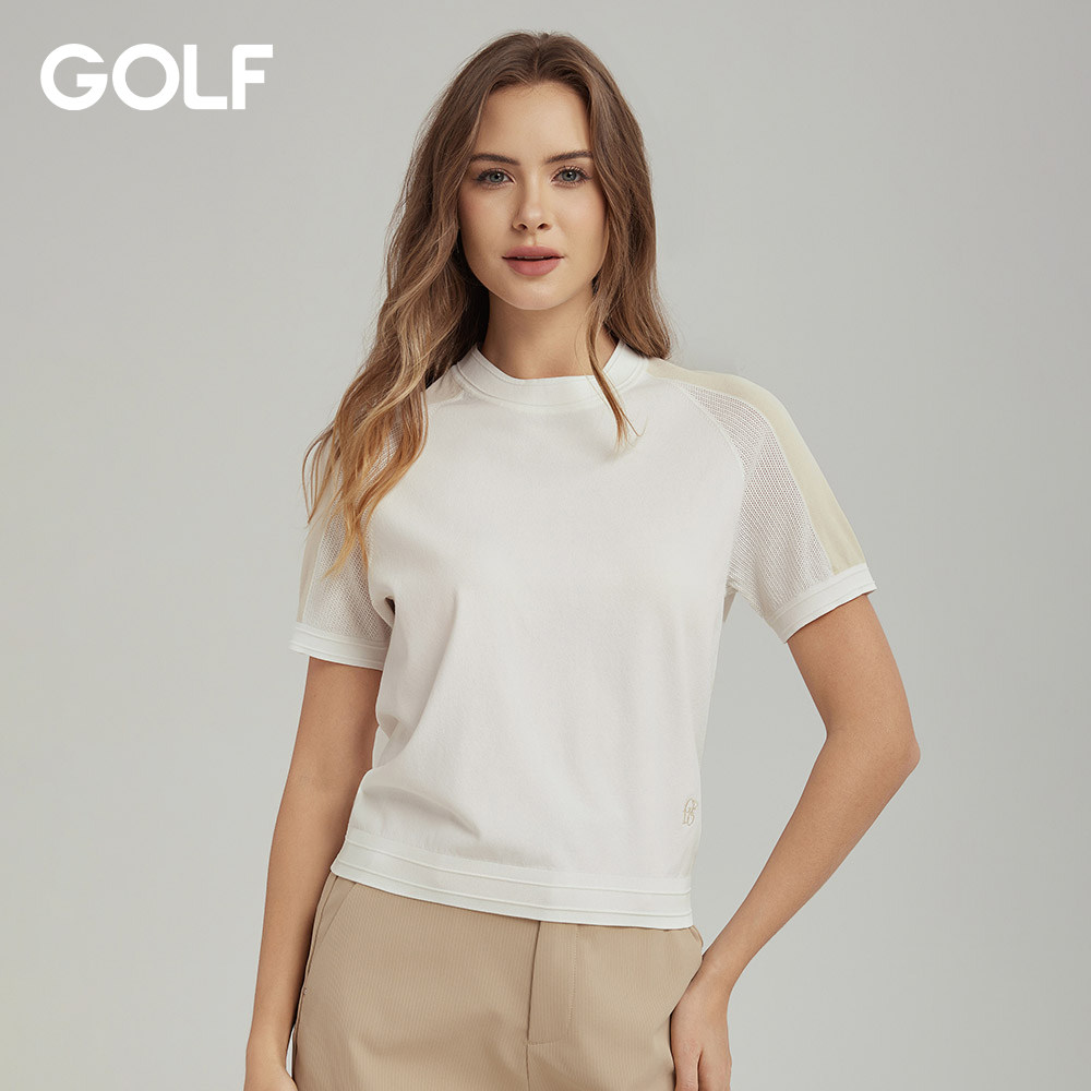 GOLF高尔夫高弹伊特力夏季薄款短袖针织衫女26年新款休闲凉感T恤