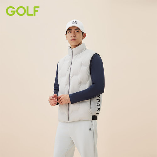 GOLF/高尔夫时尚立领马甲男