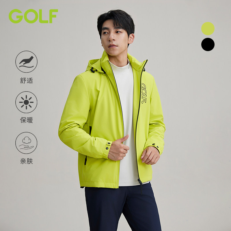 GOLF/高尔夫冬季棉服外套男装休闲连帽户外保暖防风运动夹克男潮,男装,棉衣,淘宝优惠券,粉丝福利购,淘宝优惠卷