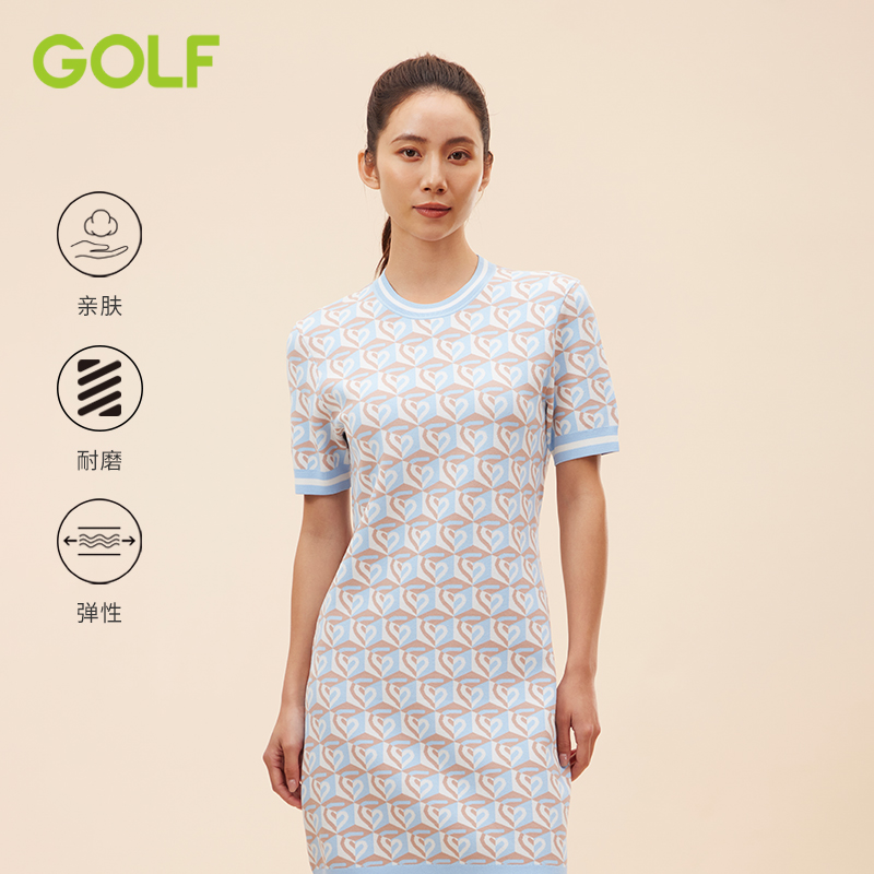 GOLF/高尔夫初春连衣裙复古时髦