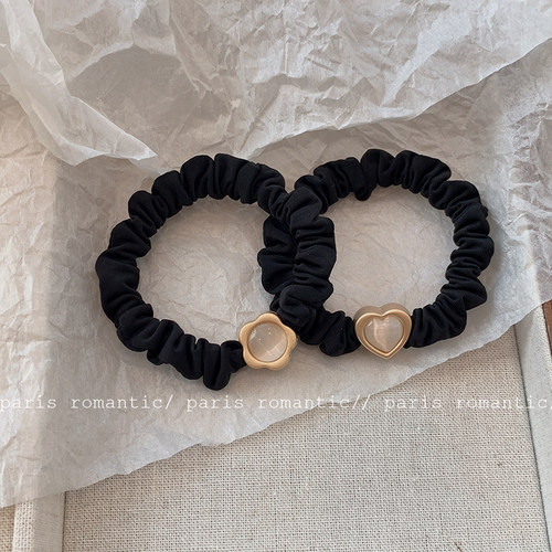 简约耐用发圈高弹力猫眼石小肠圈