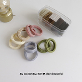 罐装 高弹力扎头发皮筋日韩高马尾丸子头耐用无接缝发圈简约头绳女