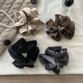 复古缎面木耳边花苞发圈头绳女高级感重工发绳法式 赵露思同款 头绳