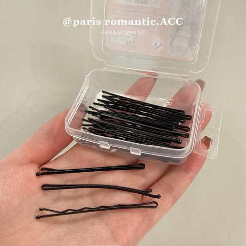 影楼专用黑色韩国刘海基础小发夹