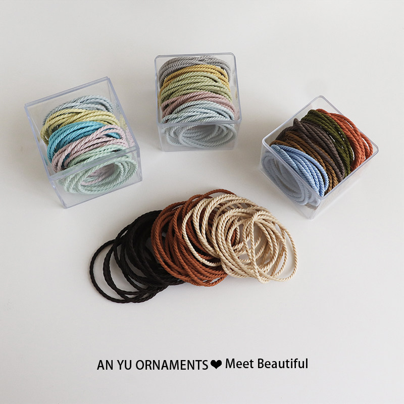 发绳皮筋日韩50根盒装