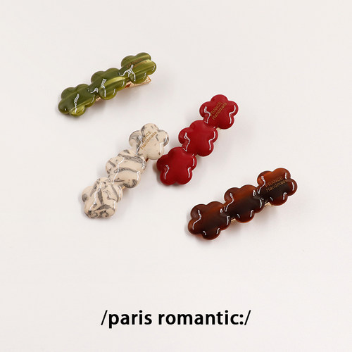 日韩花朵碎发鸭嘴夹发夹子甜美