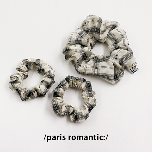 大肠圈发绳复古田园风格纹气质