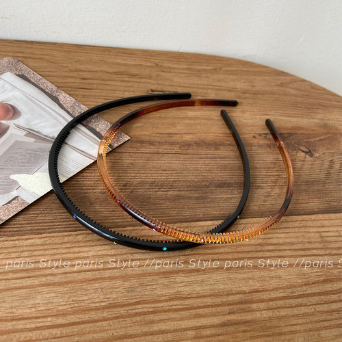 好用的单品彩钻细边醋酸发箍女