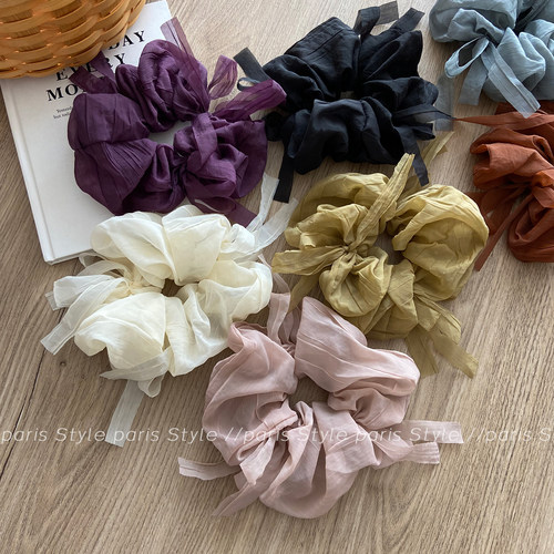 是你喜欢的雪纺云朵大肠发圈