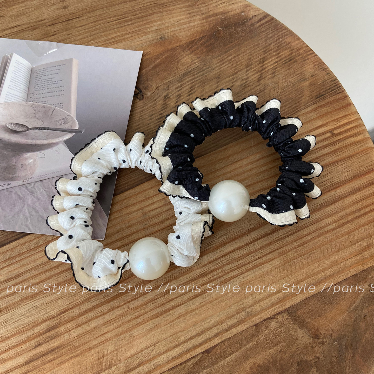 日韩蕾丝小肠发圈头饰扎头发橡皮筋卷边发绳气质小波点头绳少女心,饰品/流行首饰/时尚饰品新,发饰,淘宝优惠券,粉丝福利购,淘宝优惠卷