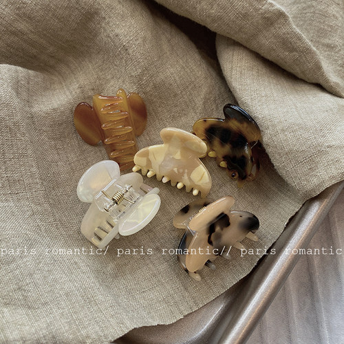 醋酸小巧精致风迷你头顶刘海抓夹