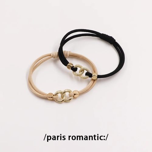 日韩高级感发绳链条双层百搭高弹