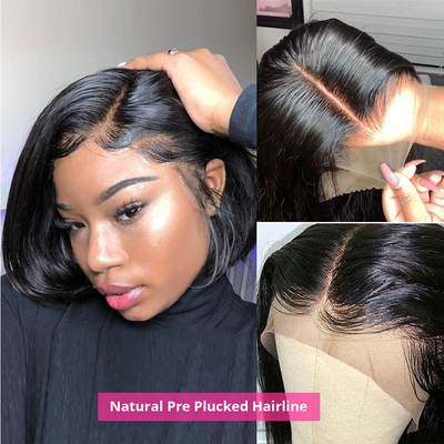 HD Lace&Frontal Closure  Hair Wigs 180% Peruvian Remy Wig