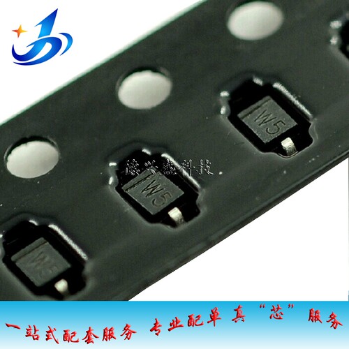 0805贴片稳压二极管 BZT52C3V9S 3.9V SOD-323 丝印W5 1J MM3Z3V9