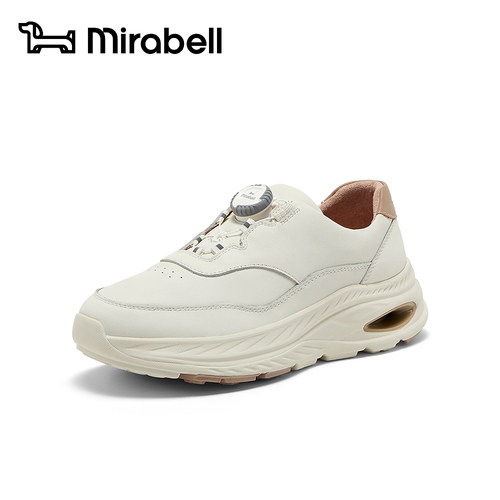Mirabell2026秋季新款小白鞋女厚底气垫休闲运动鞋通勤鞋A4H20CM6