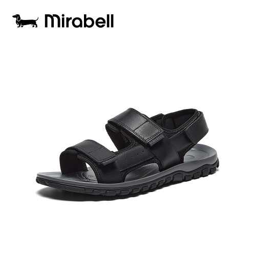 Mirabell2026魔术贴运动凉鞋男轻便防滑户外休闲凉拖B8H01BL6