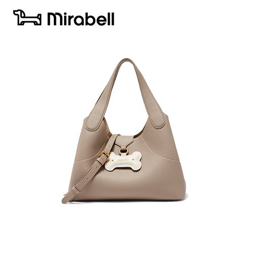 Mirabell2026新款大容量通勤腋下包骨头挂饰单肩包TOT19AX6
