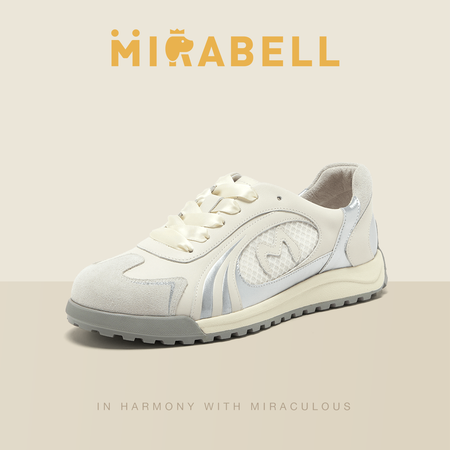 Mirabell2026春季商场同款德训鞋女休闲鞋U4A13AM6,女鞋,时尚休闲鞋,淘宝优惠券,粉丝福利购,淘宝优惠卷