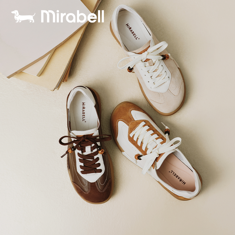 孔雪儿/赵昭仪同款咖啡因呼吸鞋Mirabell26春商场款德训鞋女休闲