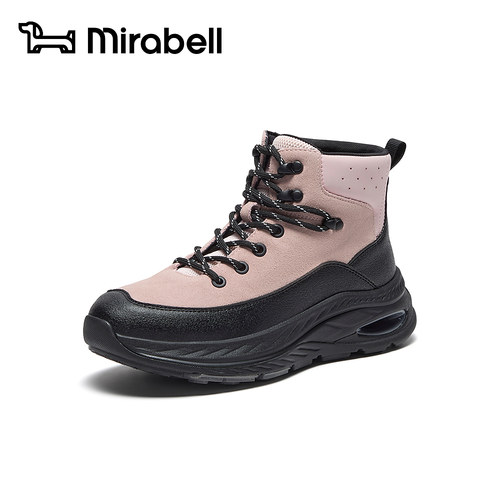 Mirabell2026冬季女运动休闲靴拼色厚底防滑户外高帮女鞋A4H31DD6