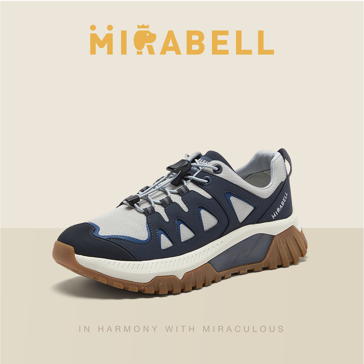 Mirabell/美丽宝2025秋季商场同款户外新款运动男厚底休闲鞋