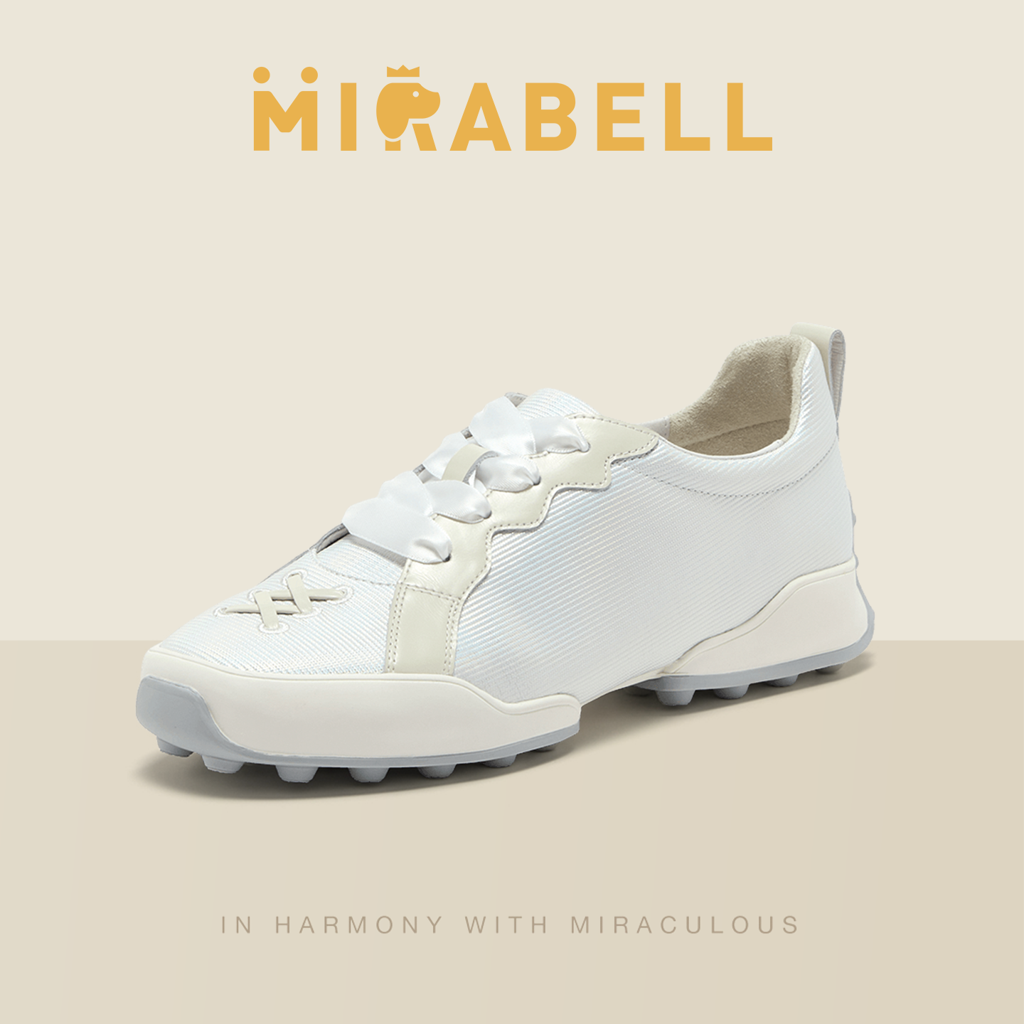Mirabell2026春季新款芭蕾舞平底单鞋女休闲鞋女旅游鞋Q2T05AM6