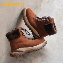 Mirabell2025冬新款羊毛内里女鞋保暖雪地靴女短靴HPN41DD5