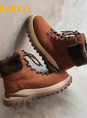 Mirabell2025冬新款羊毛内里女鞋保暖雪地靴女短靴HPN41DD5