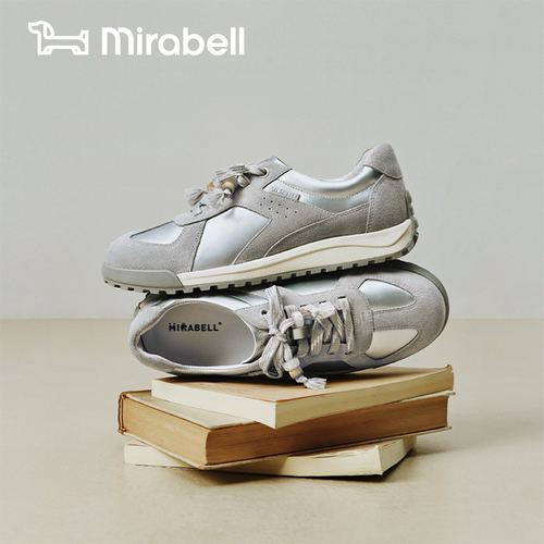 轻氧鞋Mirabell2026春新商场同款阿甘复古德训鞋女休闲鞋薄底舒适