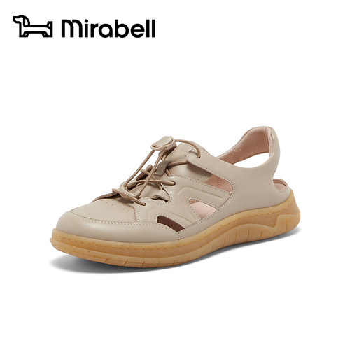 Mirabell美丽宝2026夏季新款舒适软底包头女皮凉鞋B7G27BH6