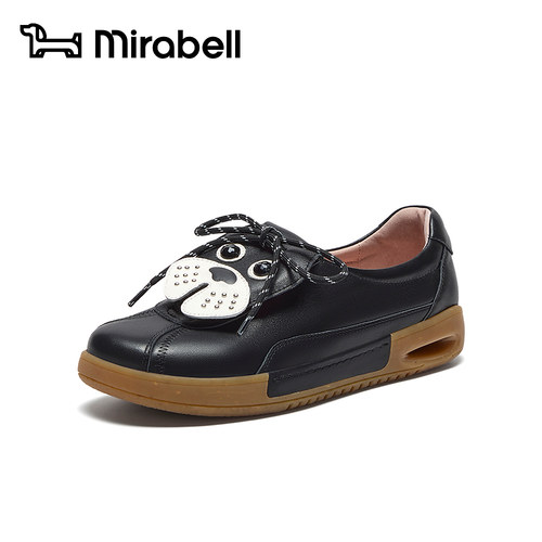 Mirabell2026秋季新款乐福鞋女厚底气垫通勤休闲小皮鞋B8K21CM6