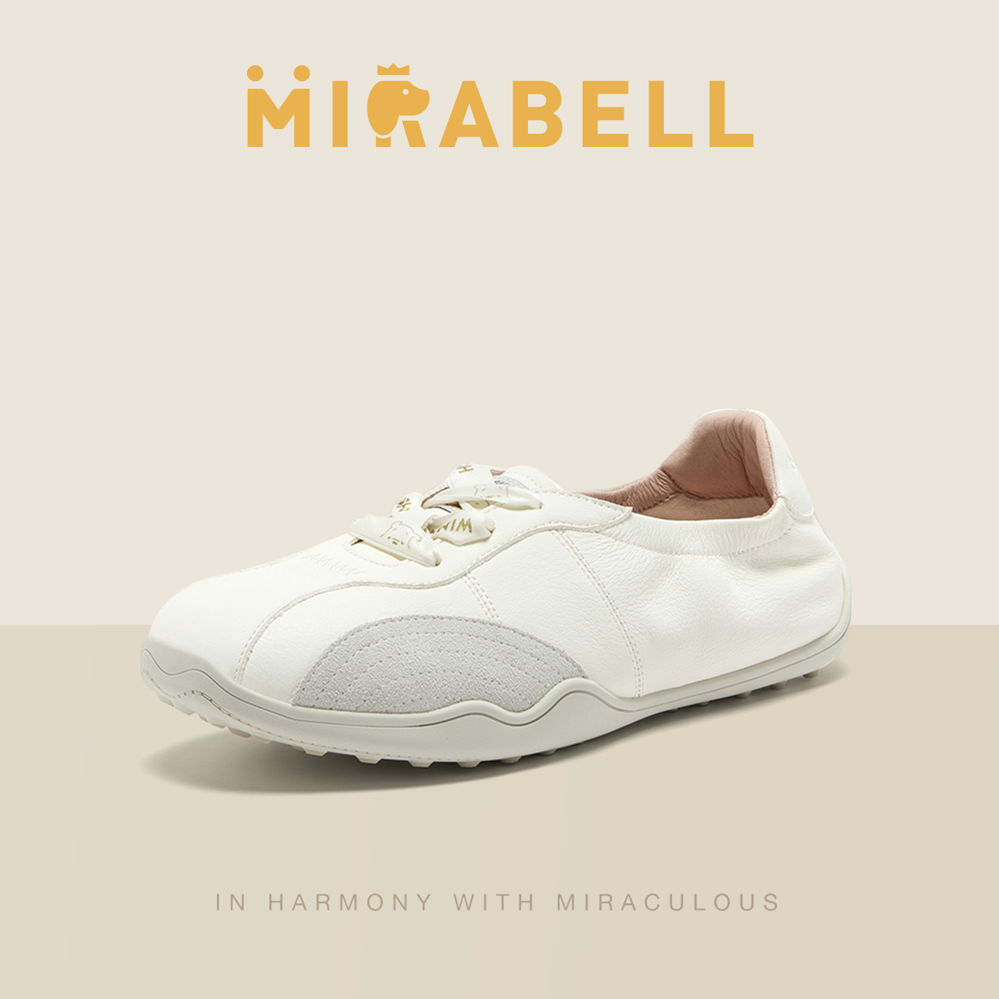 Mirabell2026春季新品商场同款芭蕾舞女可外穿休闲鞋Q3F02AA6,女鞋,时尚休闲鞋,淘宝优惠券,粉丝福利购,淘宝优惠卷