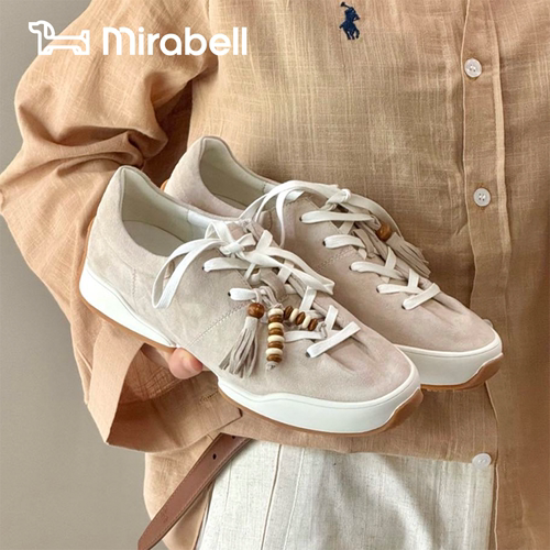 美式可卡Mirabell2026秋新款阿甘鞋女复古德训鞋芭蕾风慢跑女鞋