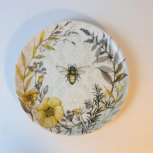 Certified International蜜蜂陶瓷10.5寸圆盘西餐盘菜盘子牛排盘