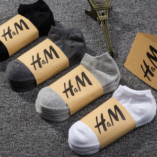 袜子男短腰纯棉短口男短袜吸汗矮腰夏天低帮透气夏季 防臭 船袜薄款