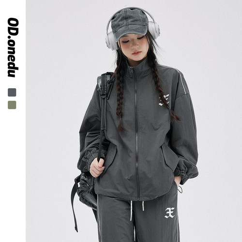 【街头感】美式复古冲锋衣外套女