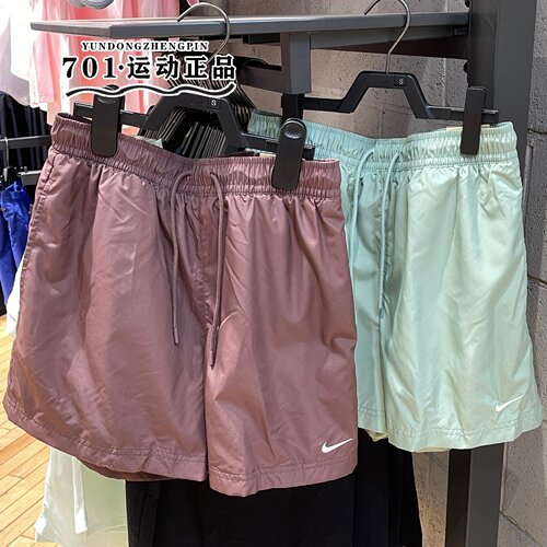 nike耐克女子刺绣小标速干透气运动训练休闲短裤FV7558-006-502