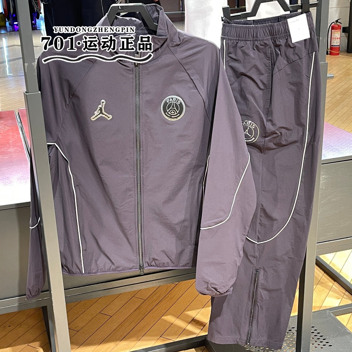 JORDAN男子篮球运动训练防风外套长裤套装IF3800-018 IF3798-018