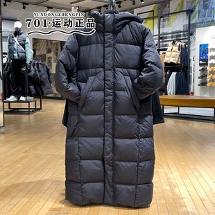 正品JORDAN男加厚长款羽绒服刺绣小标简约保暖防寒外套FV7270-010