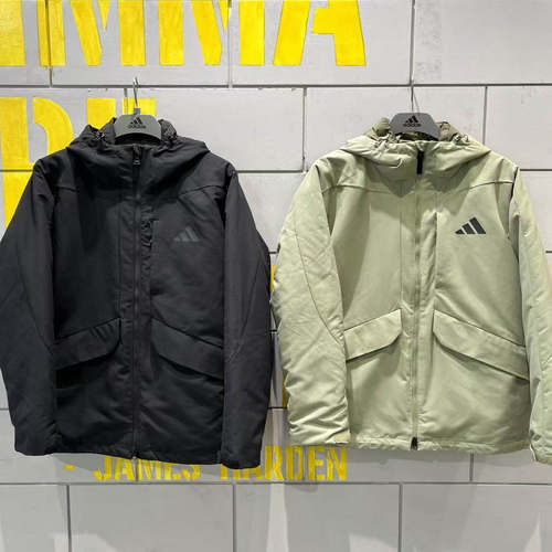 正品Adidas阿迪达斯男户外运动三合一保暖防寒羽绒服JY4214JY4215