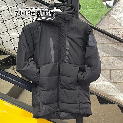 阿迪达斯男童大童中长款羽绒服