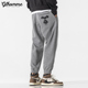 休闲运动裤 秋季 直筒潮牌男生加绒 卫裤 男宽松束脚裤 裤 子男冬款