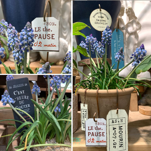 铁艺迷你挂牌插件摆件挂件字母挂盆铁片花插插件吊牌装饰园艺杂货