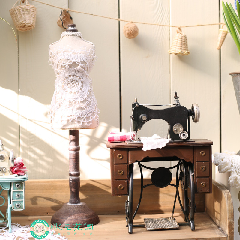 做旧复古麻布模特架公主家居饰品收纳架创意实木装饰摆件首饰架,家居饰品,户外/庭院摆件,淘宝优惠券,粉丝福利购,淘宝优惠卷
